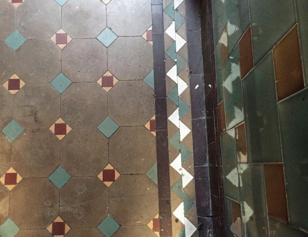 MrNickKnowles's tweet photo. “@sfuller_photo: Beautiful Victorian tiles at Victoria Hall. Save it! @SaveRVH @WickedProd http://t.co/b3AXPEu8Gd” you could get it listed!