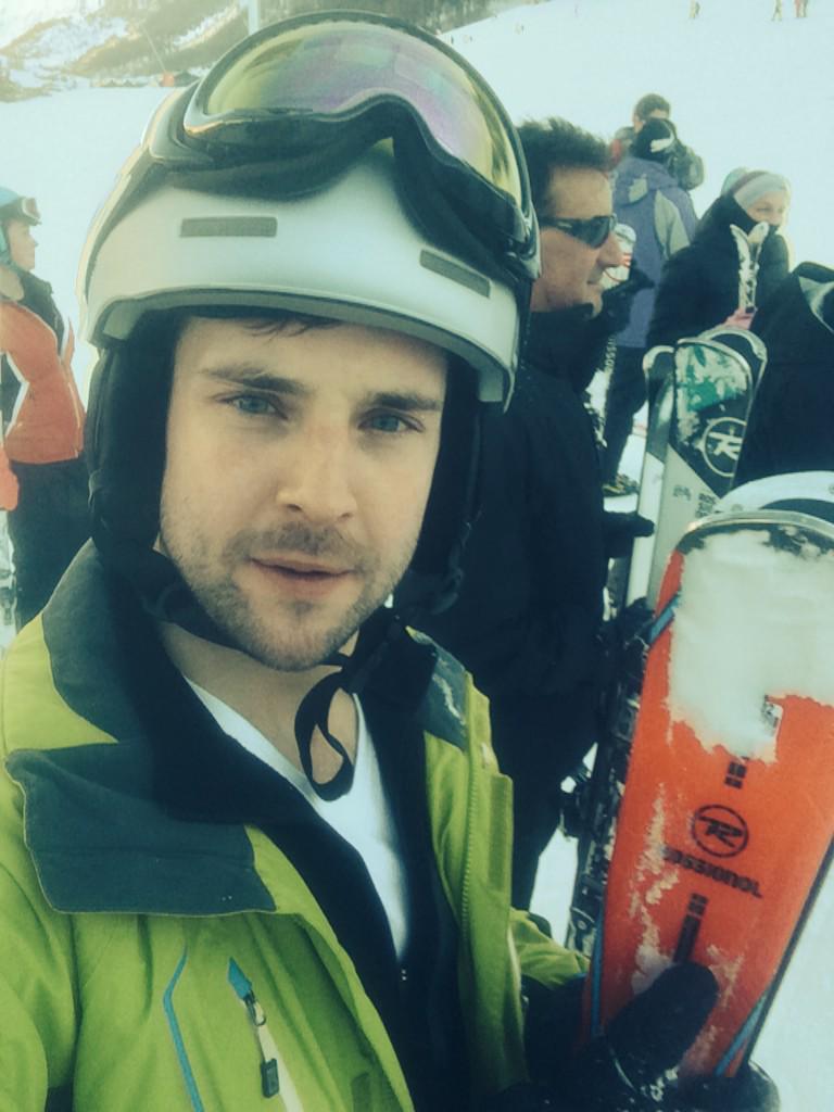 Learning to ski. Very hard. But getting the hang of it!