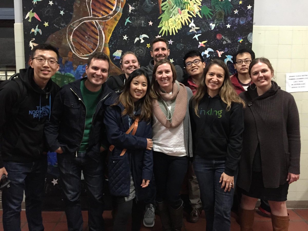 OneCitySF's tweet image. The @inkling team helping out @ the Holiday Concert w/ their Circle the Schools partner A.P. Giannini M.S. #onecitysf