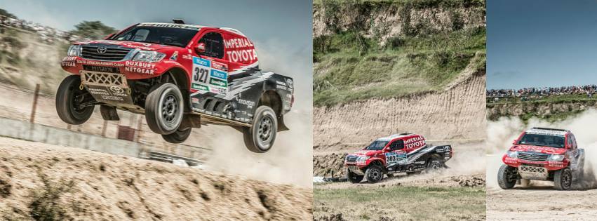 #Dakar2015 Day 2: <a href="/Imperial_Toyota/">Imperial_Toyota</a> Hilux of De Villiers/Von Zitzewitz take 2nd on Stage 2 &amp; moved into 2nd overall.