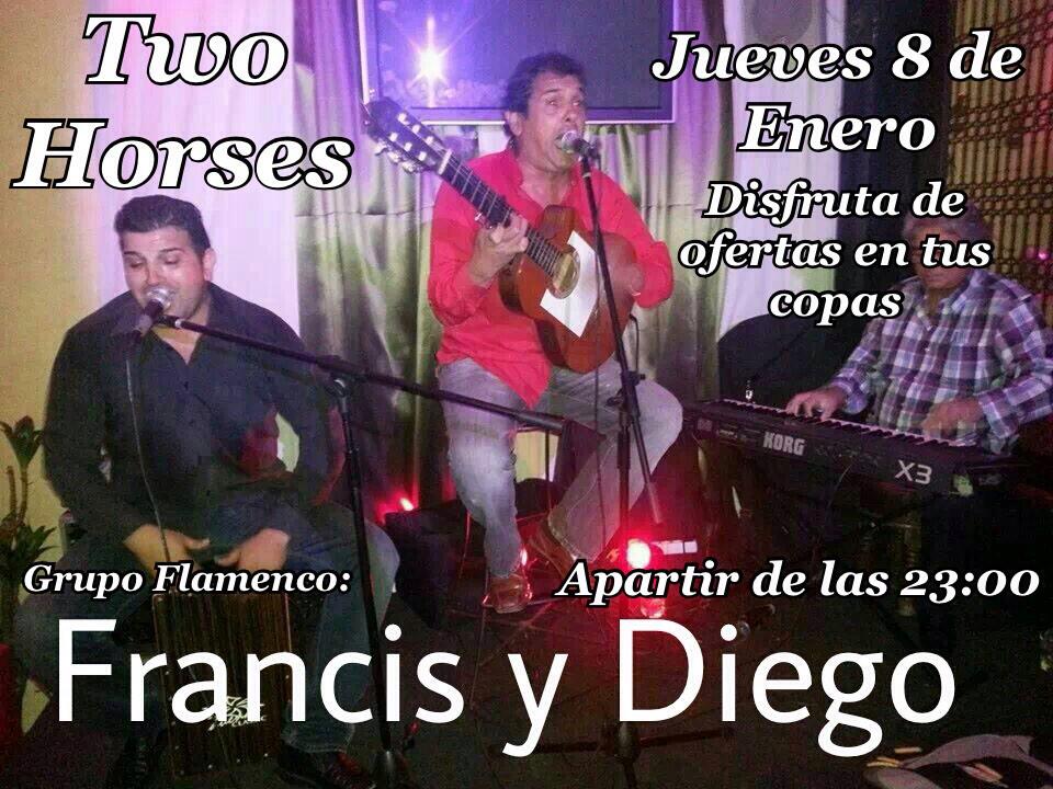 Jueves dia 8: Flamenquito y las mejores ofertas en TWO HORSES. Para +Info: 655134529