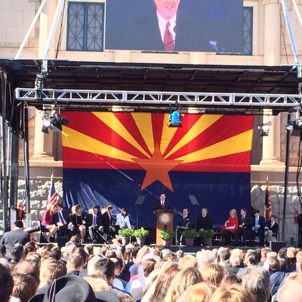 AZChamber's tweet image. .@DougDucey is officially the 23rd Governor of Arizona. We look forward to #AZfuture under his leadership.