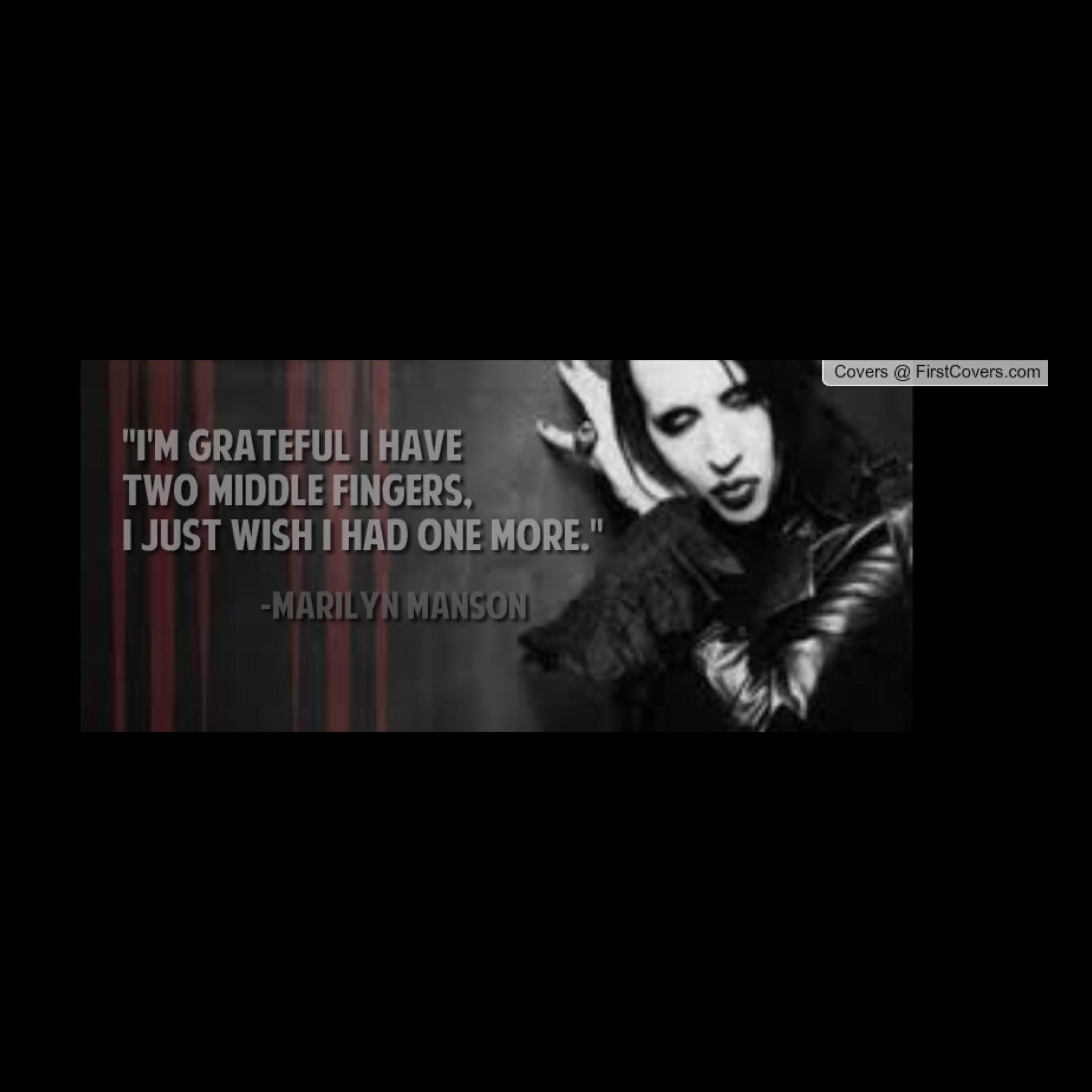 Happy Birthday to The Antichrist Superstar himself Marilyn Manson     