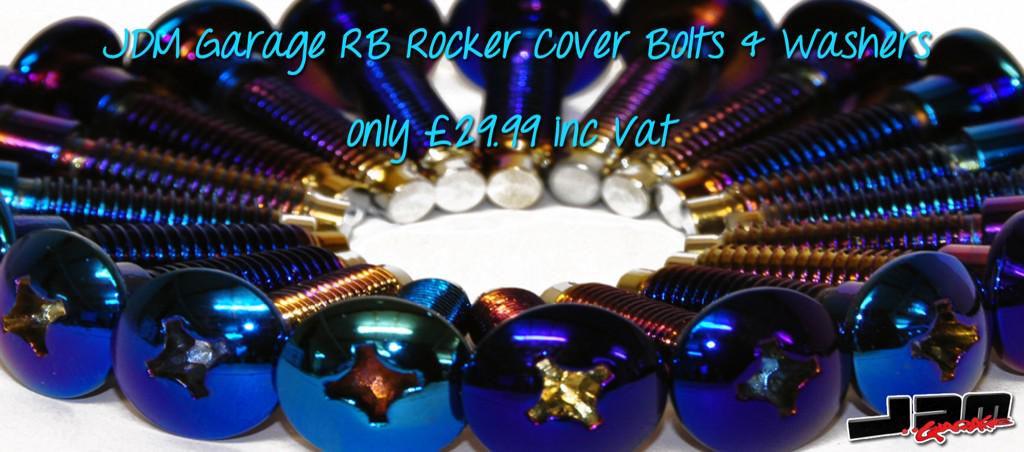 Rocker cover bolts &amp; washers for RB engines now available at JDM.Special price on the website for a limited time only