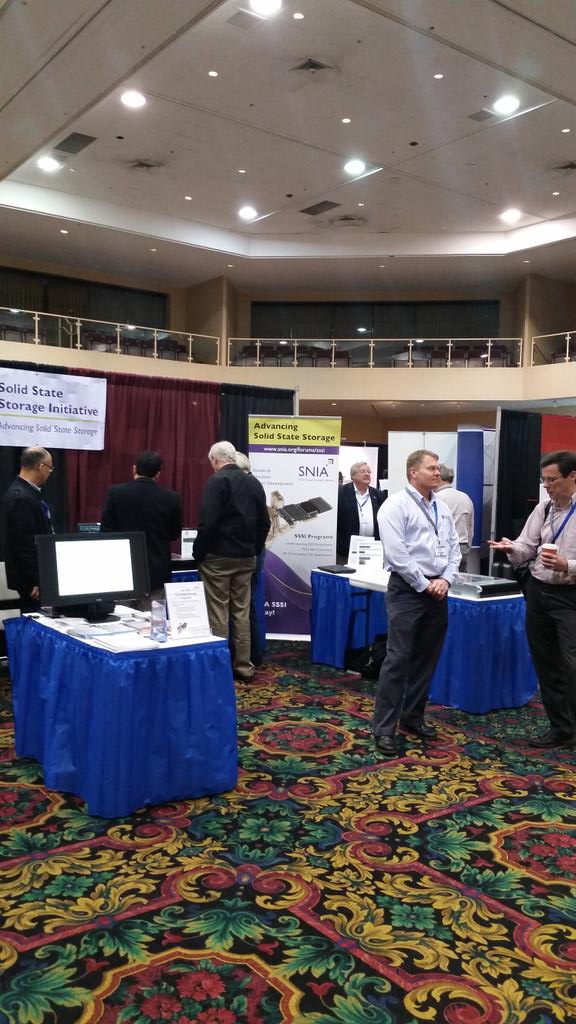 NVDIMM demos drawing crowds at the <a href="/SNIA/">SNIA</a>SolidState booth at #storagevisions. Thanks <a href="/SMARTSSD/">SMART SSDs</a> and <a href="/NetlistInc/">Netlist, Inc (NLST)</a>! @SNIA