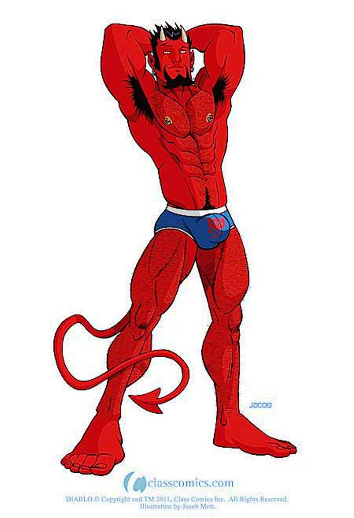 EroticGayArt's tweet photo. #Diablo by #JacobMott THE STUFF THAT DREAMS ARE MADE OF #Gay #Erotic #Art #Comics #Cartoons #Illustrations #Vintage http://t.co/MyHzKzY16O