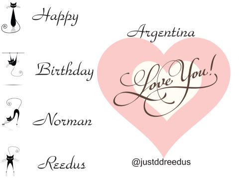  Happy Birthday Norman Reedus my King!!!!!! Love you gorgeous!      