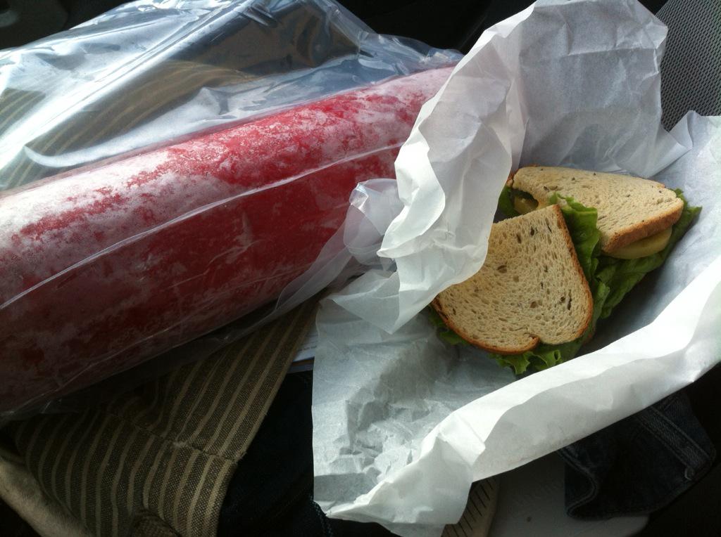 ScratchCoffee's tweet image. Go to pick up huge log of baloney from The Pig, have delicious liverwurst sandwich pressed into your hand. Yes.