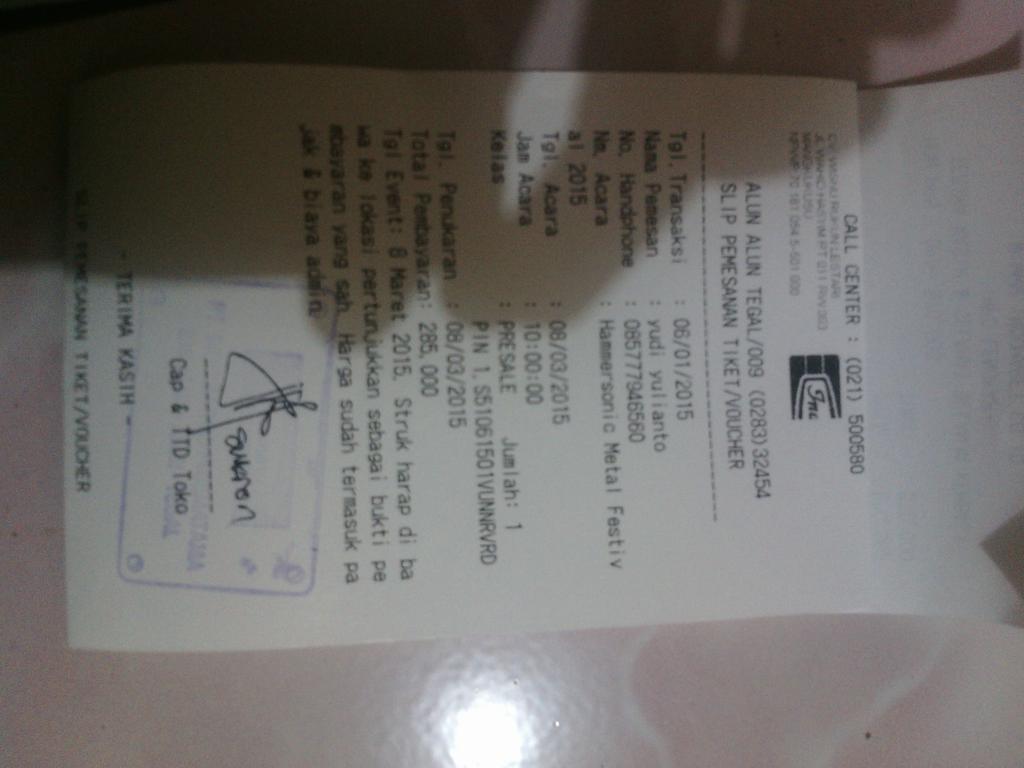 Om <a href="/hammersonicfest/">HAMMERSONIC FESTIVAL</a> ,ini ane beli di indomaret tp takut tulisan nya pudar .msh 2 bulan lg .gmn ya ?