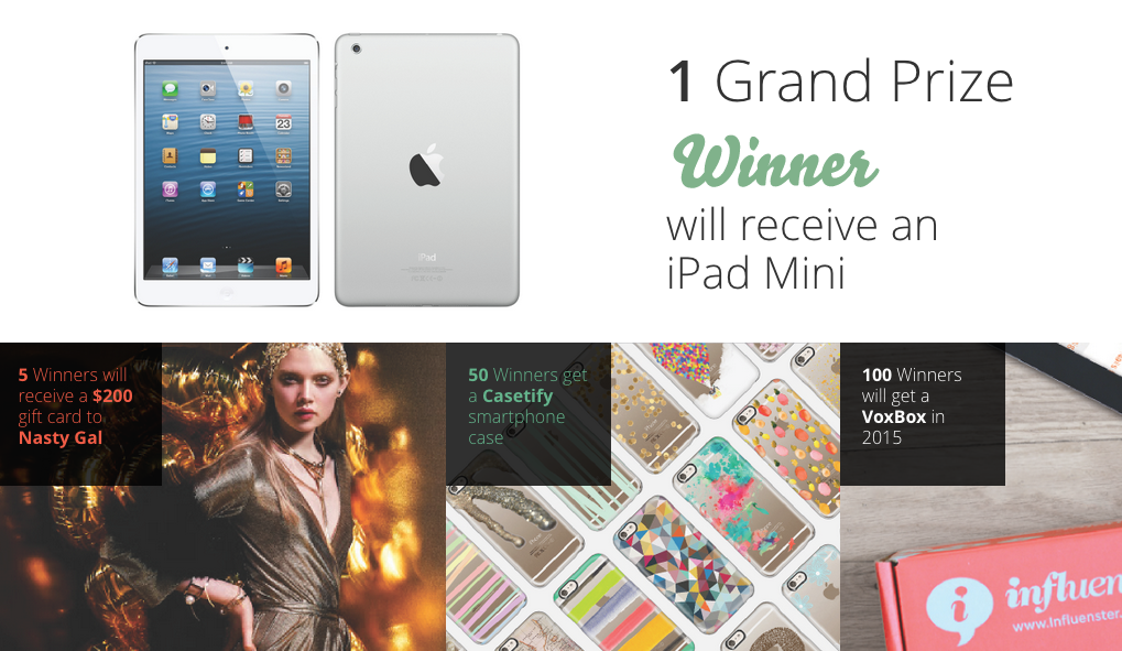 InfluensterCB's tweet photo. Today is the last day of the #FriendFlurry! Don't miss out on these AWESOME prizes! http://t.co/GSqLUFQOtp http://t.co/sAByGVcU2E