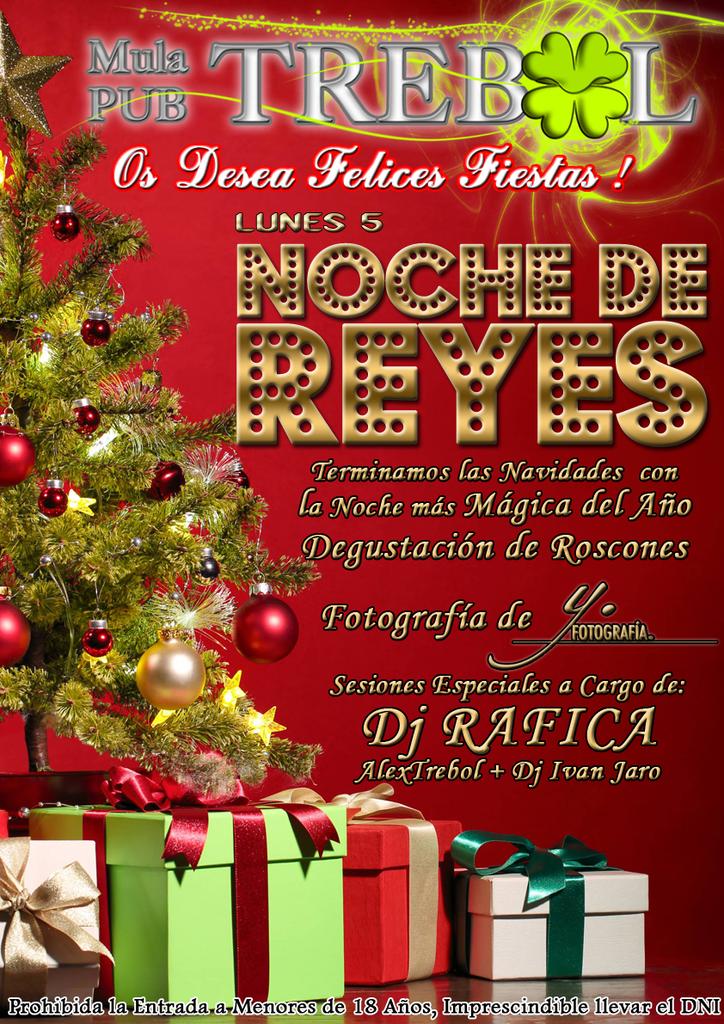 #NocheDeReyes <a href="/TrebolMula/"># Trebol Mula #</a> #RosconDeReyes #Photocall #MusicOn y mucho más. No Faltes!!