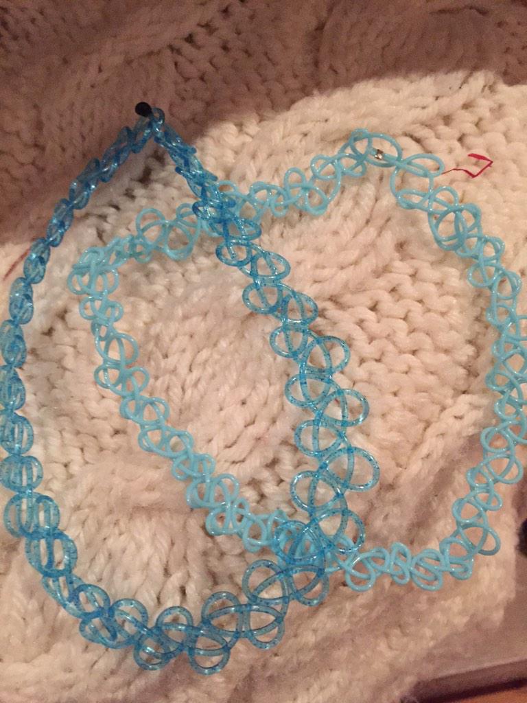 ShopAliens's tweet image. tattoo choker sets! pink, blue, and black and white! $7! etsy.com/listing/207312…?