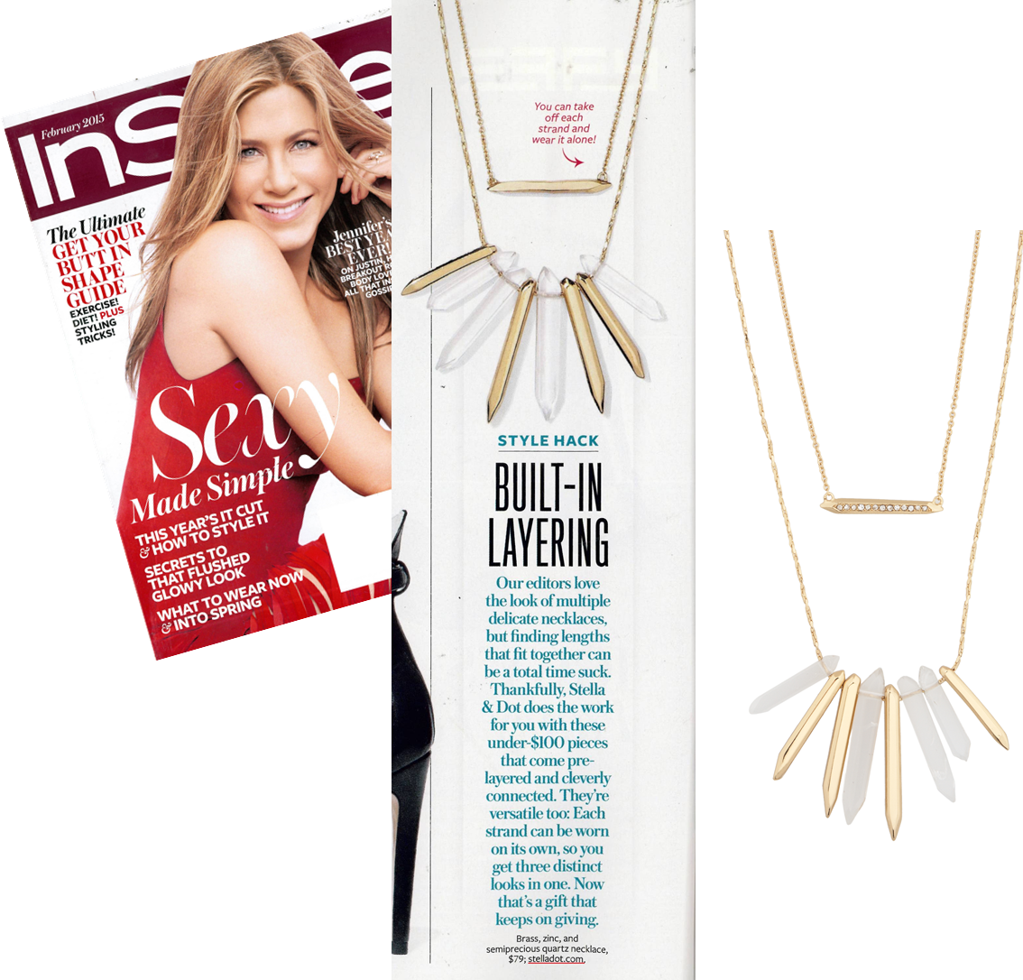 Our stunning Spring Collection launches 01/13 and already <a href="/InStyle/">InStyle</a> gave some love to our Rebel Cluster necklace!