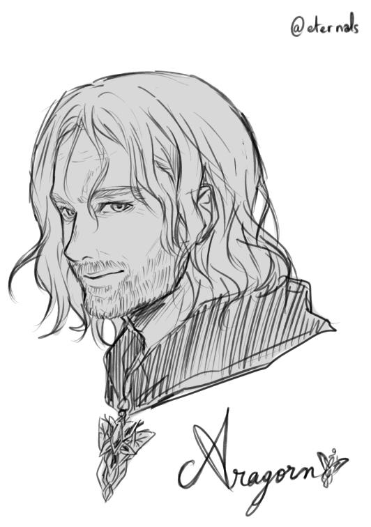 Aragorn/strider/viggo Mortensen Graphite Pencil Drawing PRINT - Etsy