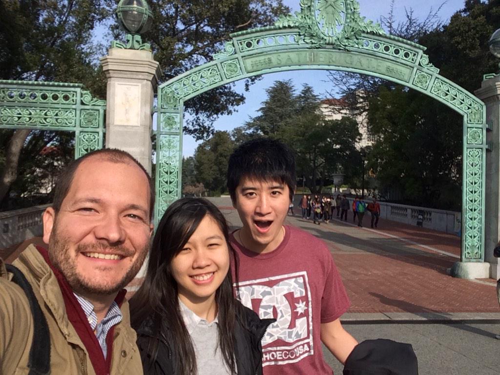 BridgesSanFran's tweet photo. Making friends from around the world at @Cal today! http://t.co/vyucY05QZT