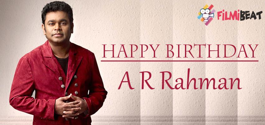 Join Us In Wishing The Music Legend A.R. Rahman A Happy Birthday. Wish Him & Send Roses:  