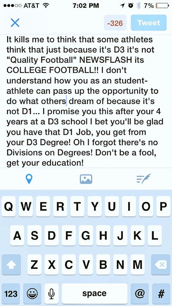 Thoughts from most D3 coaches out recruiting today.. Be Wise Athletes, We Ball at D3, Come find out! #TRUTH
