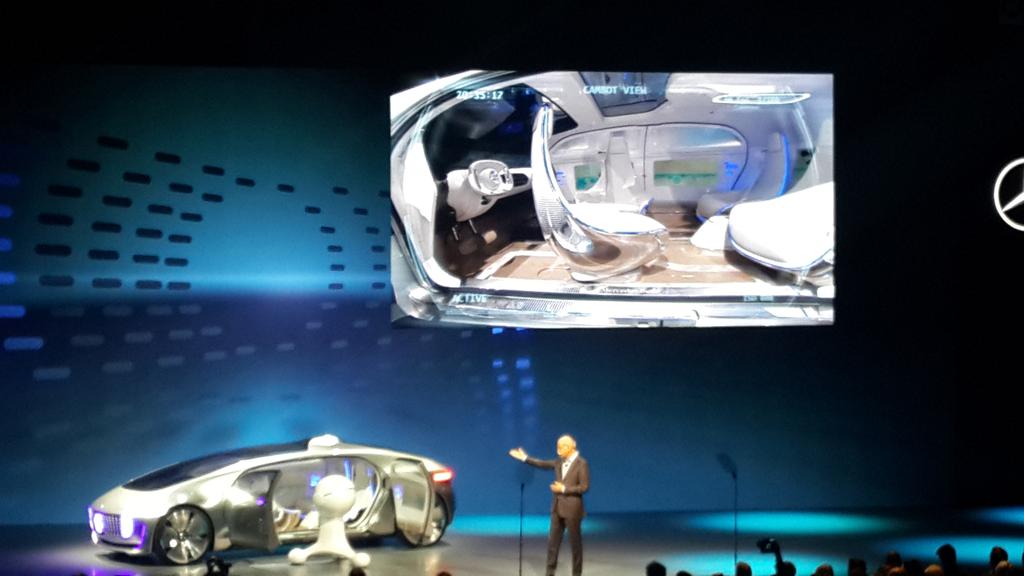 Not an #eames chair, but I'll take it <a href="/MercedesBenz/">Mercedes-Benz</a> "car of the future" #CES2015 interior