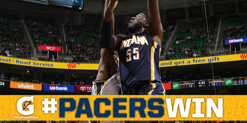 Pacers's tweet photo. #PacersWin! Final: #Pacers 105, Jazz 101
Hibbert: 22pts/8rebs
Scola: 16pts/4rebs
Miles: 13pts/6rebs

#WinFromWithin http://t.co/XK61Dmn4Wz