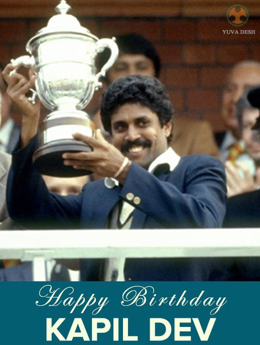 Wishing a very Happy Birthday to \The legendary Kapil Dev\,
all-rounder of all time. 