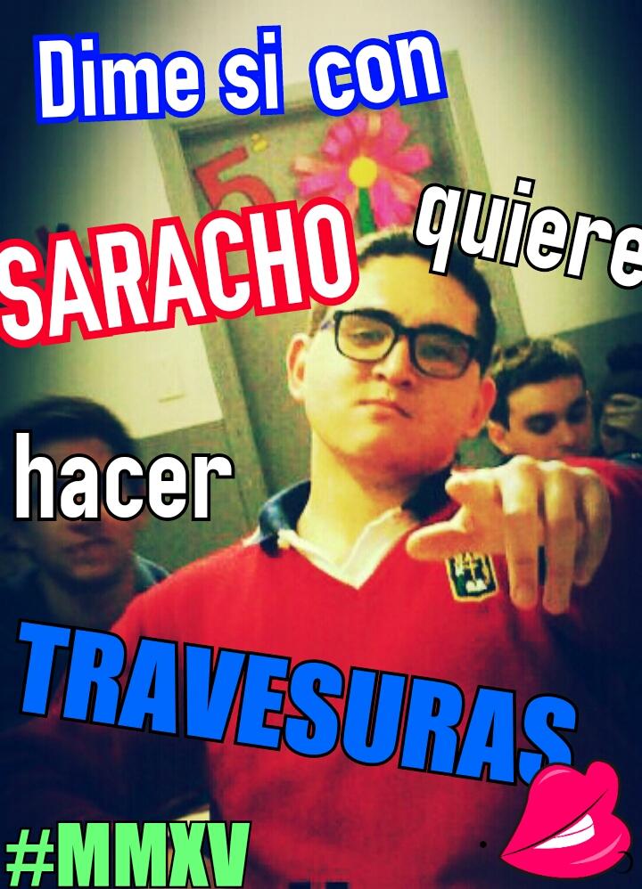 sanjo2015's tweet photo. DIME SÍ CON SARACHO QUIERE HACER TRAVESURAAAAAAS! #XLVI #MMVX http://t.co/TnzjmHMYlR