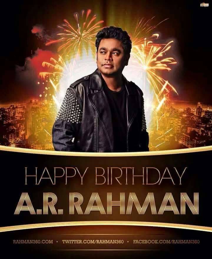 Wishing You Advance Happy Birthday Oscar Isai Puyal Nayagan A.R.RAHMAN Sir,May God Bless You Always Sir...   