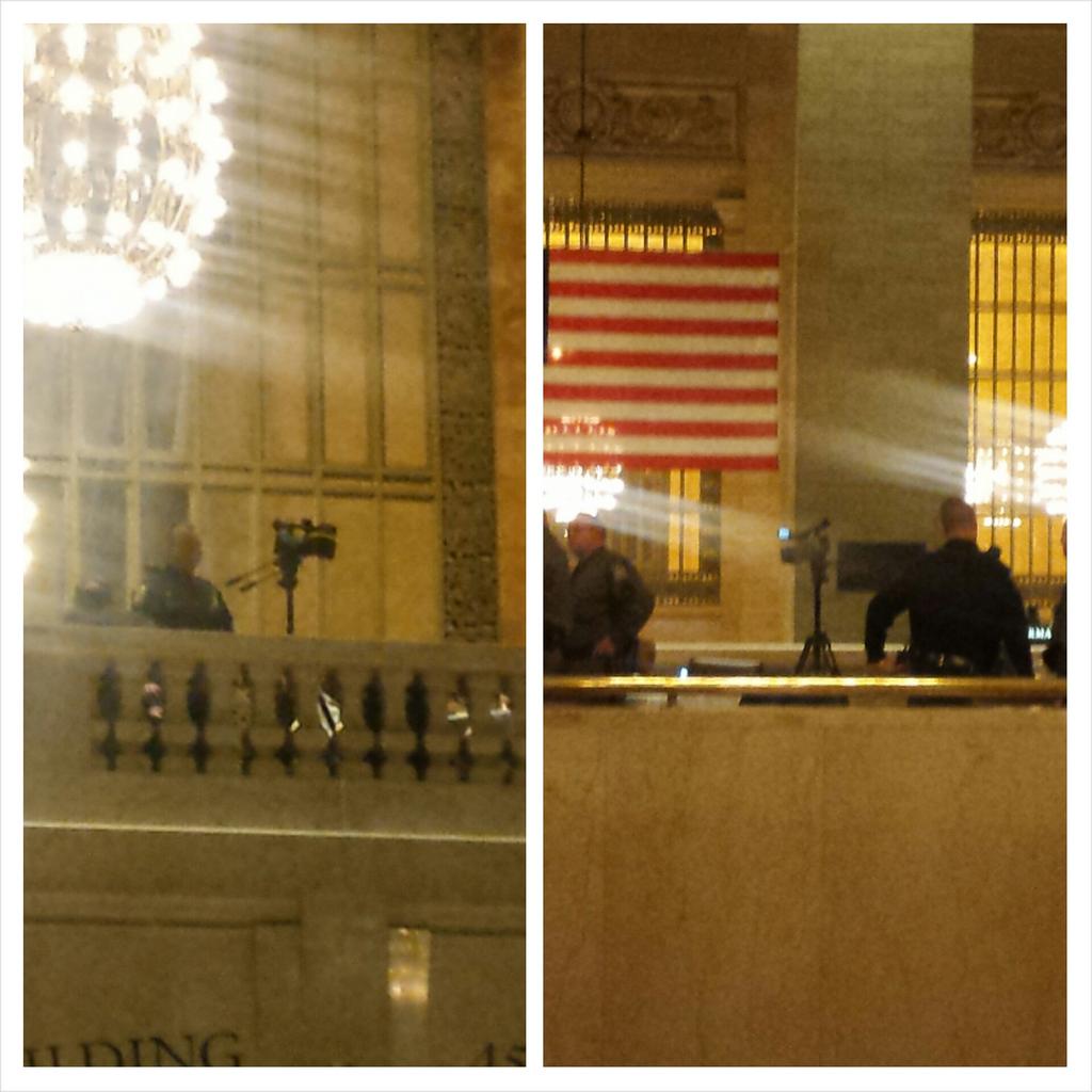 KeeganNYC's tweet photo. The police filmed this entire peaceful protest, btw. #GrandCentral #CarryTheNames into the New Year #BlackLivesMatter http://t.co/HksJGWW24P