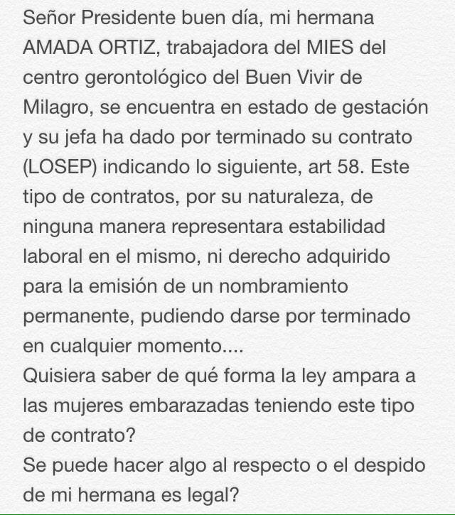 angellyom1's tweet photo. @MashiRafael Señor Presidente espero pueda leer y atender esto, muchas gracias http://t.co/KzEV3lmzu9