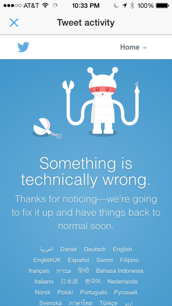 BigCloudMedia's tweet photo. It seems @twitter's latest app #update broke the #tweetmetrics feature on my iPhone app. It worked before. #Twitter http://t.co/WhWxpCWtCH