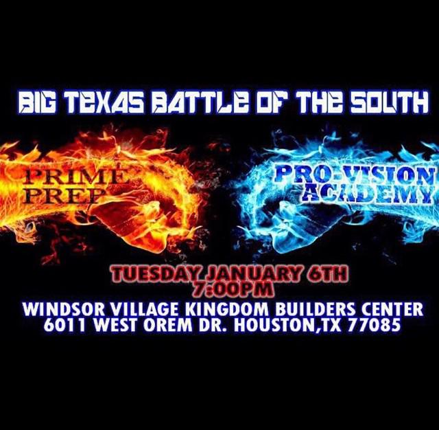 PTIHouston's tweet photo. Marquee Matchup in Houston Tommorrow Night at 7pm Prime Prep vs. Pro-Vision Academy! - powered by @PTIHouston http://t.co/xJtSIJITAV