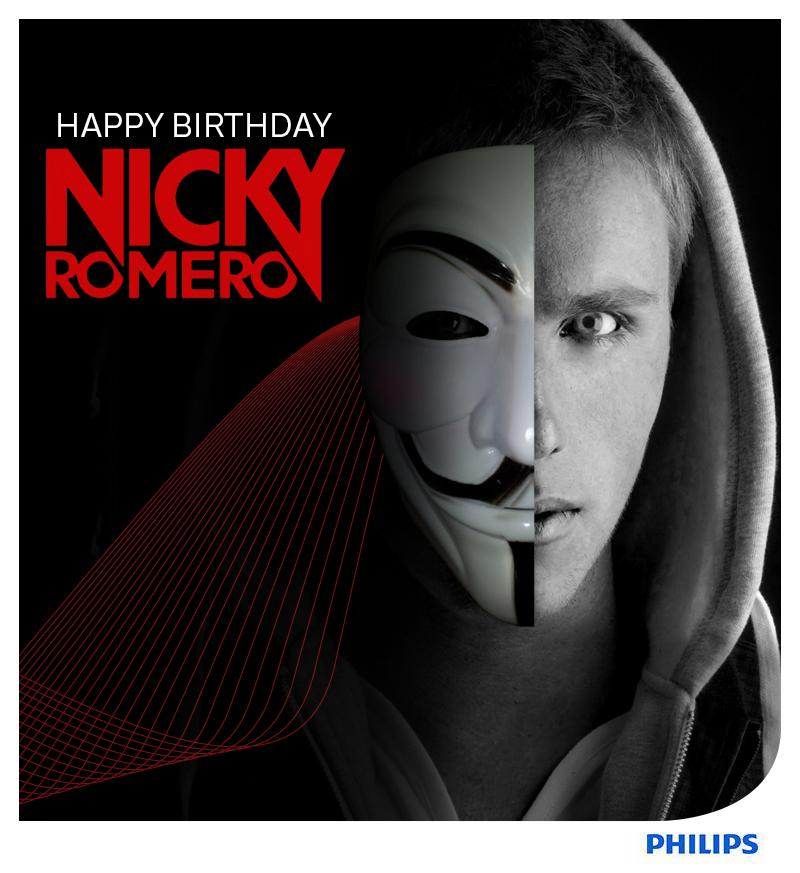 \" Wishing the 25 year old DJ/Producer Nicky Romero a very Happy Birthday. if you love Nicky! 