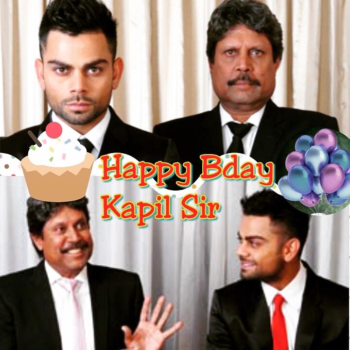 A very Happy birthday to Kapil Dev Sir from & all the Viratians ..
We are proud of you both.. 