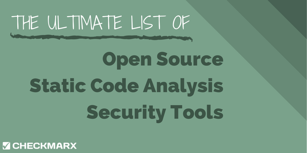 The Ultimate List of Open Source Static Code Analysis Security Tools buff.ly/1As4dPI #AppSec