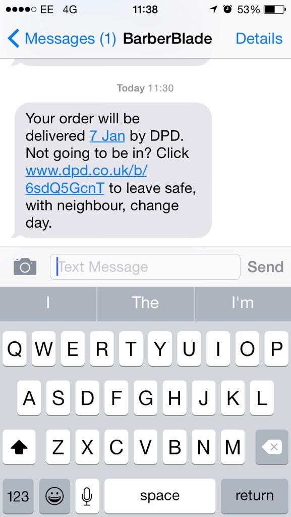 orrinbebbington's tweet image. These are the best texts. Final bits ordered with @barberblades. Can't wait 💈 "#InstagramBarber"