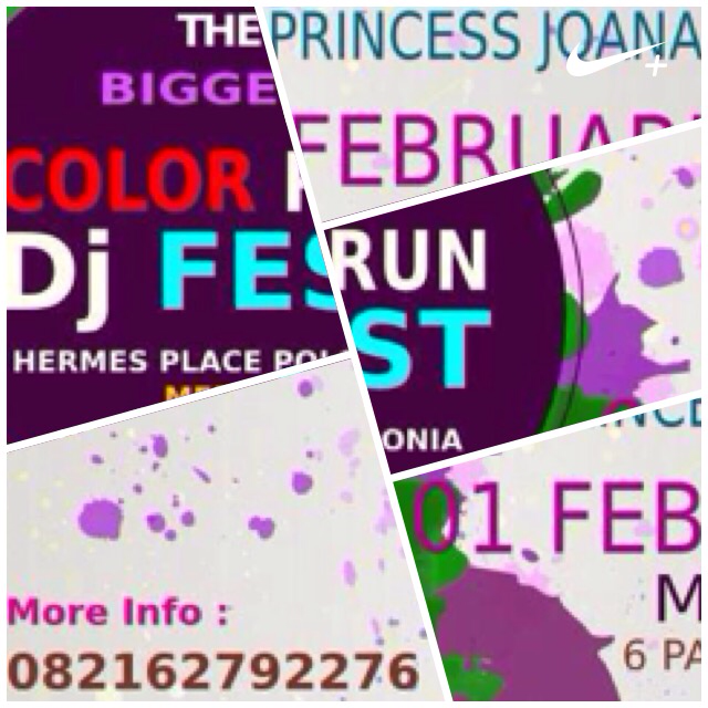 dannydedoge's tweet photo. Eceknya preparing for #mdncolorrundjfest @MDNcolorRun I just ran 4,26 km with Nike+. #nikeplus http://t.co/wlmQMPz2ej