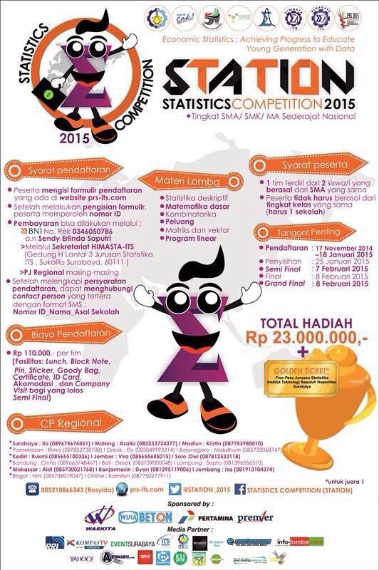 Yuk buruan daftarkan dirimu di @STATION_2015 pendaftaran ditutup tgl 18 Januari 2015 :)