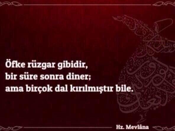hullygun's tweet photo. "Öfke rüzgar gibidir, bir süre sonra diner; ama bir çok dal kırılmıştır bile." Hz. Mevlana http://t.co/NXMG4IRc1K
 Snapchat EmrePolat2