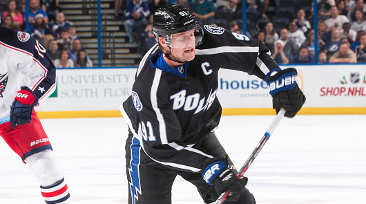 TBLightning's tweet photo. Who's your 1st half MVP? Vote using #LightningMVP.
1 random voter will win a new third jersey! Vote until 2 p.m. ET. http://t.co/KxLBmAvxNB
