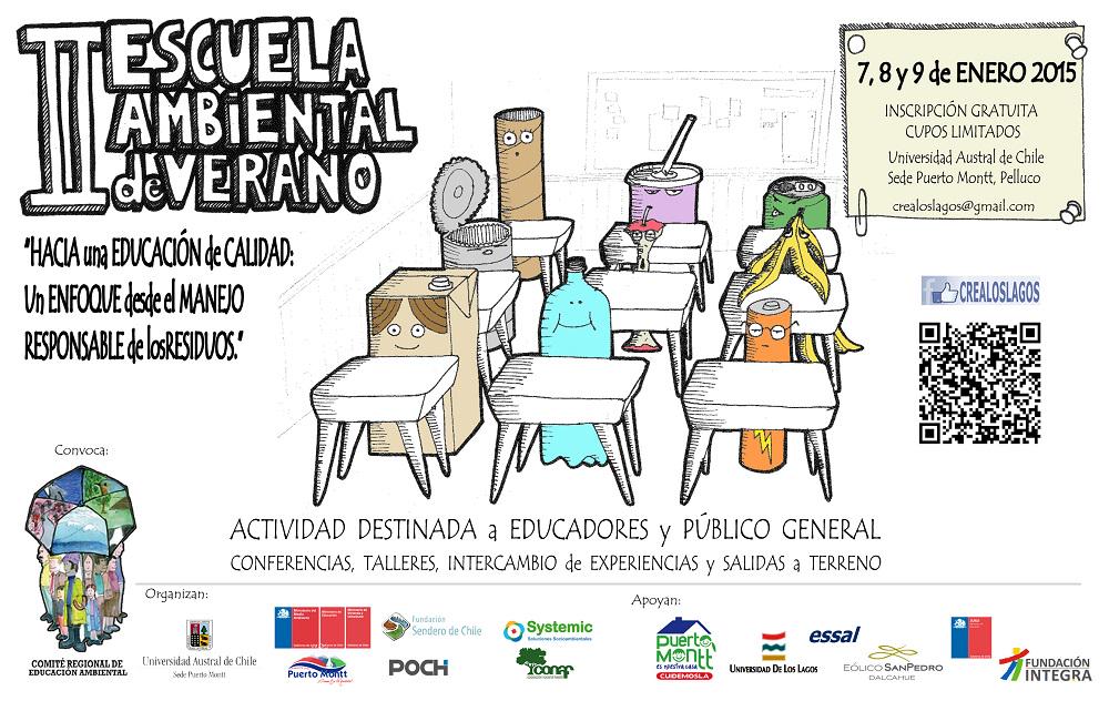 Mañana en #PuertoMontt: II Escuela Ambiental de Verano, educación, reciclaje, talleres y más. Gratis! @dloslagos