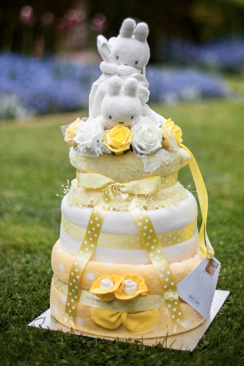 Corporatebaby's tweet photo. I love this #Miffy #nappy #cake also avaiable in pink or blue at http://t.co/Qbw3H0NtYg #wineoclock #womaninbiz #kprs http://t.co/huB03SUCOu