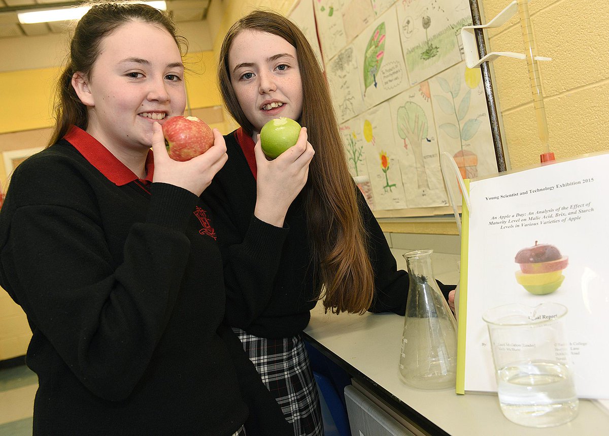OFiaichCollege's tweet photo. Good luck Laura McGahon &amp; Molly McShane the best of luck at the BT Young Scientist and Technology Competition. http://t.co/a78coND3Js