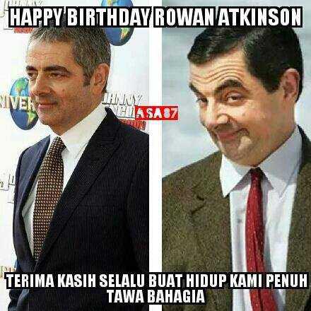 Dia ulang tahun? Happy birthday Rowan Atkinson :) 
