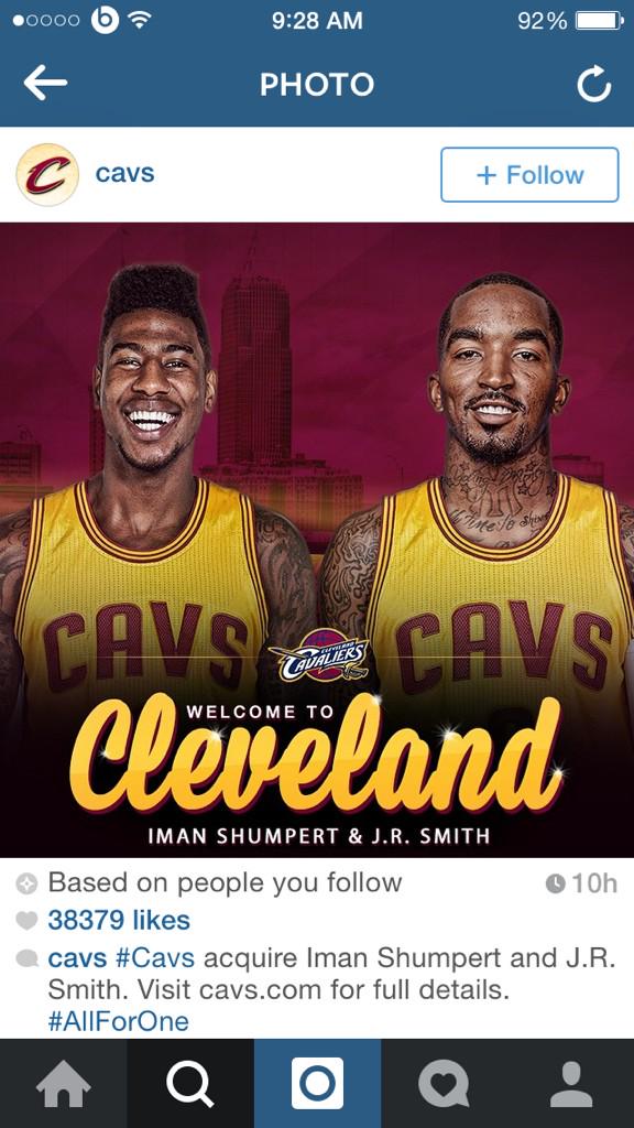Next2k's tweet image. Shumpert and Smith 😱
