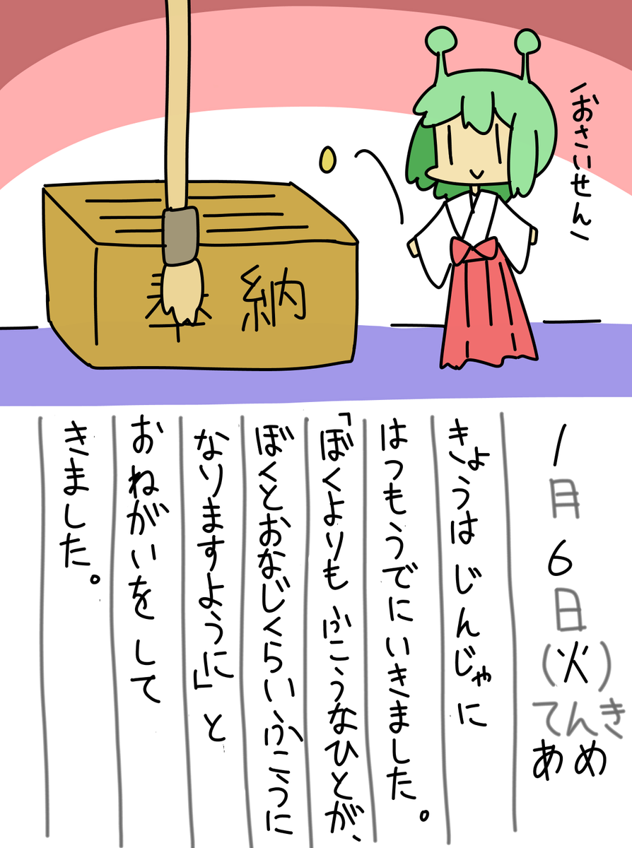 1/6の絵日記です! 