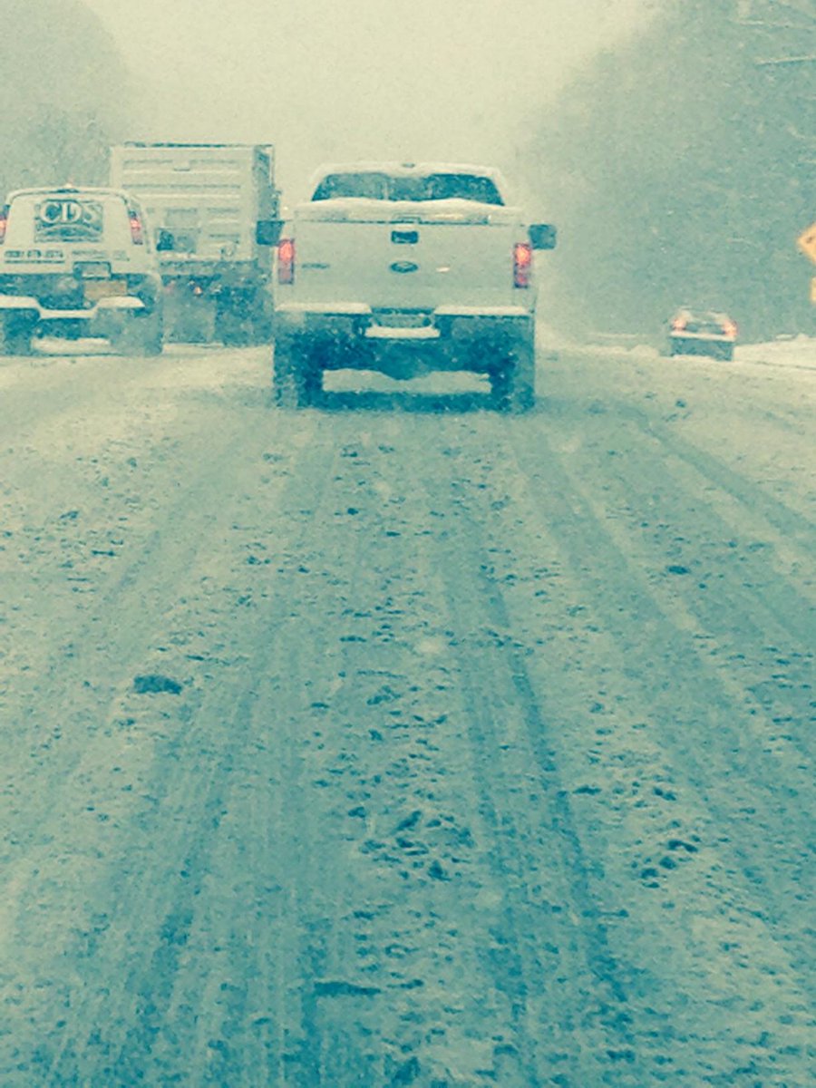The roads are bad out there, folks! Be safe and allow yourself plenty of time. Many streets are not yet plowed.