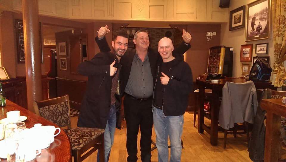 MrSimonHealy's tweet photo. @SimonSPHealy On Set with #CraigTorevell and #StuartTorevell Last Night Filming Episode 1 of #ScariestPlaces Series 1 http://t.co/0cu84cxIWu