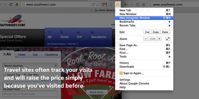 travexp's tweet photo. Use a private or incognito window when #booking #flights and #hotels online #traveltips http://t.co/cQfVCKK4YT