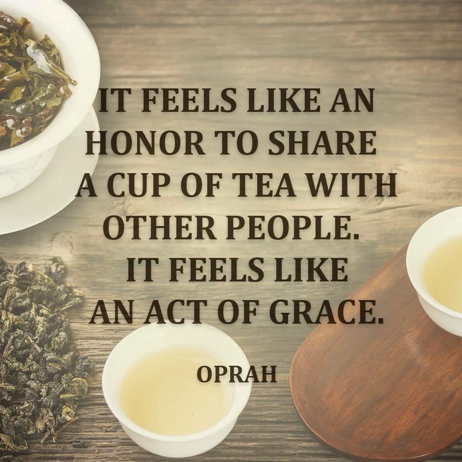 Today, take time to share &amp; savor grace with someone you love over a cup of tea that gives back. #TeavanaOprahChai