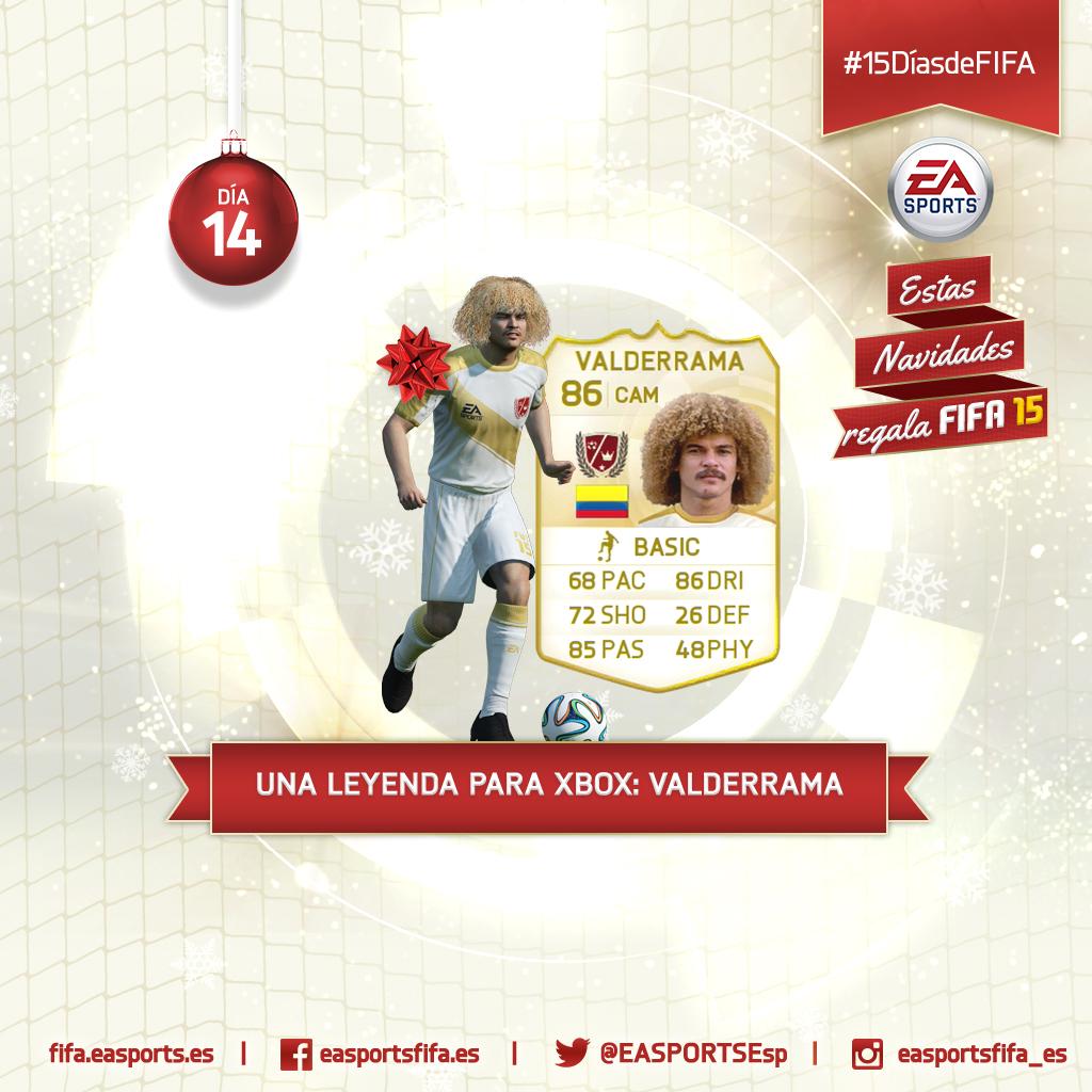 Día 14: ¡Valderrama! RETWEET+FOLLOW para ganar #15DíasdeFIFA