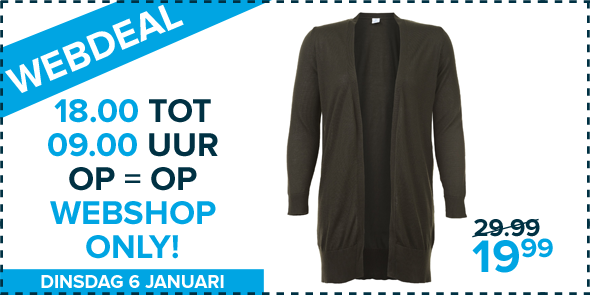 MSMode_NL's tweet photo. De webdeal van 6 januari: lang vest tijdelijk 19.99 euro!
Shop de webdeal:  http://t.co/OOr2tM8x1Z http://t.co/K6BayFpf2t